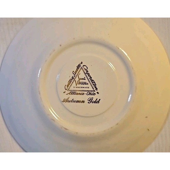 Vintage ~Century Service ~ Autumn Gold ~Set Of 2~ 6inch And 7inch Plates~ USA - Picture 2 of 5